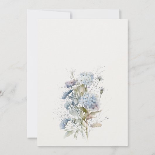 ダスキーブルーウォーターコテージフローラモーニングアフター 招待状 (裏面)