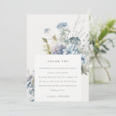 ダスキーブルーウォーターコテージフローラ結婚ズ サンキューカード (スタンド正面)