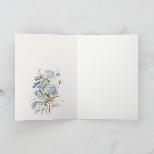 ダスキーブルーウォーターコテージフローラ結婚ズ サンキューカード (内部)