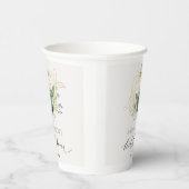 ダスキーブルーグリーンサキュルトカボチャブライダルシャワー 紙コップ (右)