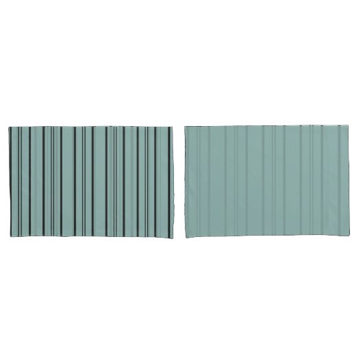 ダスキーブルーストライプ 枕カバー (フロントセット)