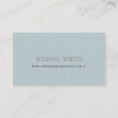 ダスキーブルー多肉性カボチャ結婚のウェブサイト 名刺 (裏面)