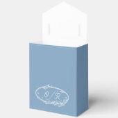 ダスキーブルー沿岸モノグラムミニマル フェイバーボックス (見開き)