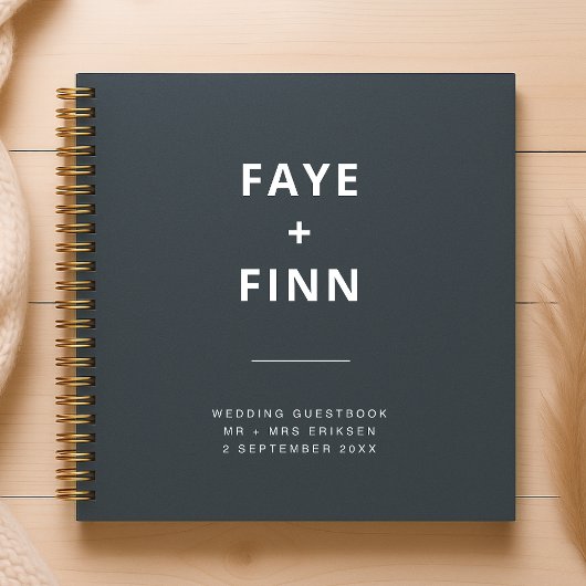 ダスキーブルー |スカンジナビア結婚ミニマリスト ノートブック