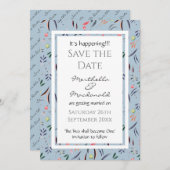 ダスキーブーパーソナライズされたルフローラが起きた! セーブザデート (正面/裏面)