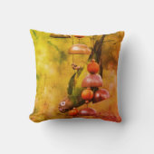 ダスキーヘディングコンキュアオウム逆さまにした抽象芸術 クッション (正面)