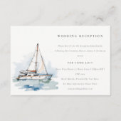 ダスキーヨットシースケープウェディングレセプション エンクロージャーカード (正面)