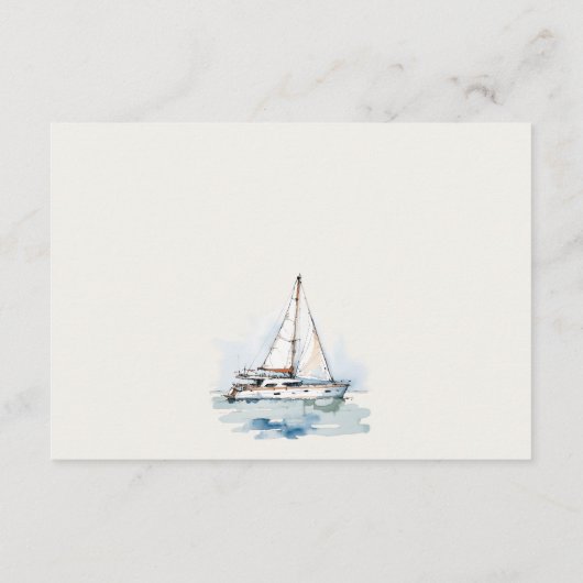 ダスキーヨットシースケープウェディングレセプション エンクロージャーカード (裏面)