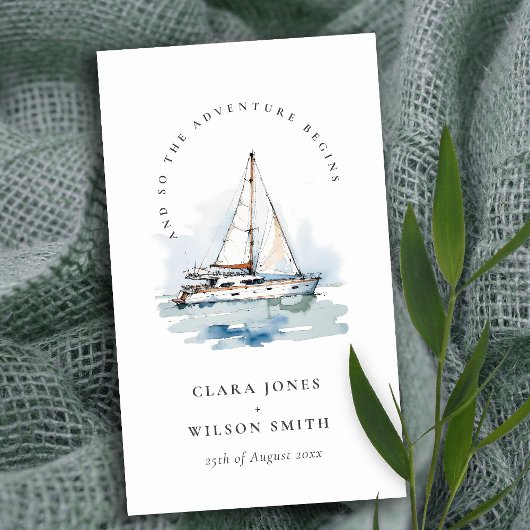 ダスキーヨットシースケープズ結婚ウェブサイト エンクロージャーカード