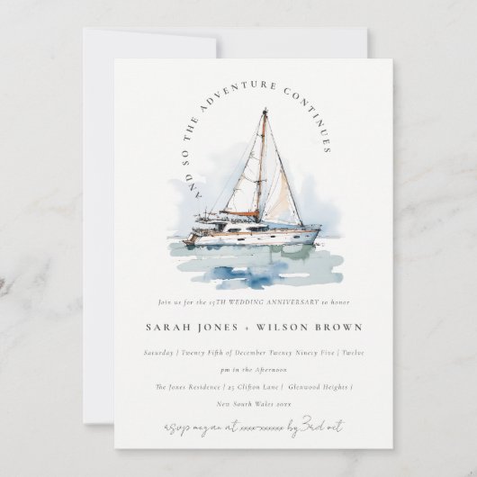 ダスキーヨットシースケー結婚プ記念日 招待状 (正面)