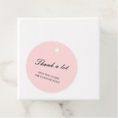 ダスキーローズピンクのサンキュー デザイン フェイバータグ (インサイチュ)