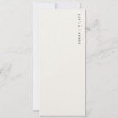 ダスキー沿岸ビーチサンシースケープ結婚のメニューカード 招待状 (裏面)