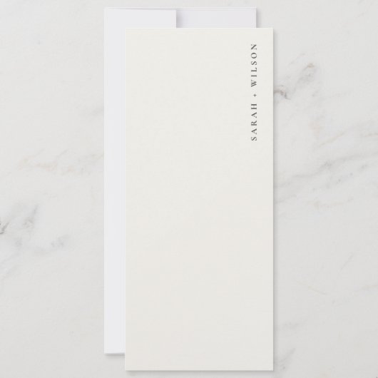 ダスキー沿岸ビーチサンシースケープ結婚のメニューカード 招待状 (裏面)