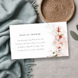 ダスキー秋マルサラフローラディスプレイベビーシャワー エンクロージャーカード