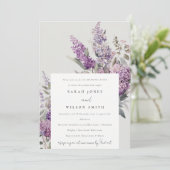ダスキー薄紫グリーンコテージフローラモーニングアフター 招待状 (スタンド正面)