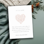 ダスキー赤面フローラハートベビー発表 サンキューカード