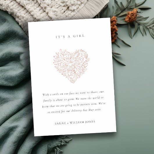 ダスキー赤面フローラハートベビー発表 サンキューカード