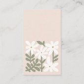 ダスキー赤面レトロフローラおむつラッフルベビーシャワー エンクロージャーカード (裏面)