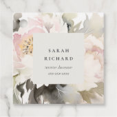 ダスキー赤面水彩牡丹フローラバンチビジネス フェイバータグ (正面)