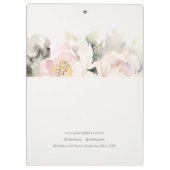 ダスキー赤面牡丹ウォーター色フローラバンチビジネス クリップボード (裏面)