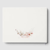 ダスキー フォール マルサラ ブラッシュ フローラル ブライダル シャワー ゲストブック (裏面)