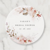 ダスキー フォール マルサラ ブラッシュ フローラル ブライダル シャワー フェイバータグ (正面)