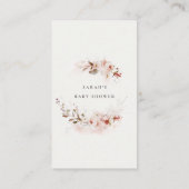 ダスキー フォール マルサラ マーズラ フラワーディーパーレース ベビーシャワー エンクロージャーカード (裏面)