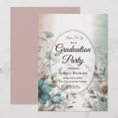 ダスキー ペタルズ アンド ソフト セレニティ フラワーズ 招待状 (正面/裏面)