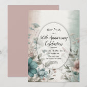 ダスキー ペタルズ アンド ソフト セレニティ フラワーズ 招待状 (正面/裏面)