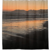 ダスクからトワイライトアットザビーチフォトプリント シャワーカーテン (正面)