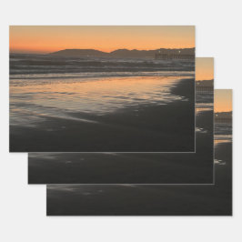 ダスクからトワイライトアットザビーチフォトプリント ラッピングペーパーシート