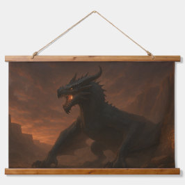 ダスクで待つ人 – Mythic Dragon Sentinel Prin 吊り下げ型タペストリー