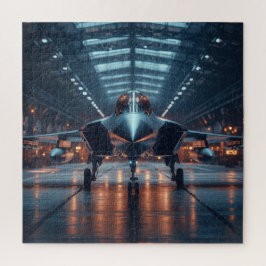 ダスクで格納庫ジェット – 航空パズル ジグソーパズル