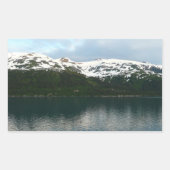 ダスクのアラスカ海岸 長方形シール (正面)