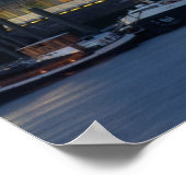 ダスクのカナリーワーフとドックランズ ポスター (角)