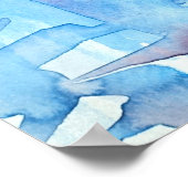 ダスクのハンブルクスカイラインとエルベフィルハーモニーホール ポスター (角)