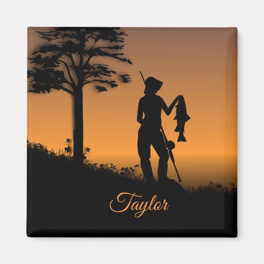 ダスクのフィッシャーウーマン マグネット (正面)