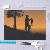 ダスクのフィッシャーウーマン 薄葉紙 (クラフト)