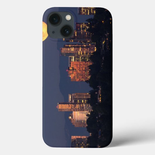 ダスクのワシントン湖からベルビューのスカイライン Case-Mate iPhoneケース (裏面)