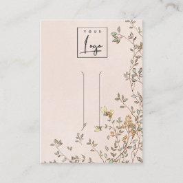 ダスクエレガントなフローラつる植物赤面ヘアクリップディスプレイ 名刺