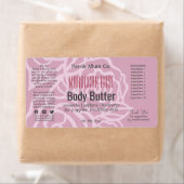 ダスクエレガントバラピンクフローラ瓶の製品ラベル ラベル (インサイチュ)