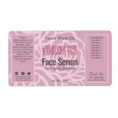 ダスクエレガントバラピンク顔ヘア油血清ラベル ラベル (正面)