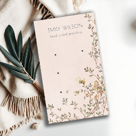 ダスクエレガントフローラ赤面スタッド3イヤリングディスプレイ 名刺