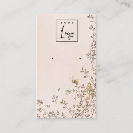 ダスクエレガントフローラ赤面ロゴイヤリングディスプレイ 名刺