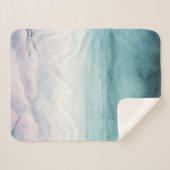 ダスクオンザベイ – 水彩 シェルパブランケット (正面(横))