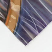 ダスクハンター飛んでいるネコ フリースブランケット (角)