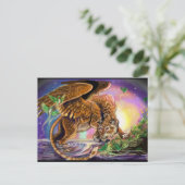 ダスクハンター飛んでいるネコ ポストカード (スタンド正面)