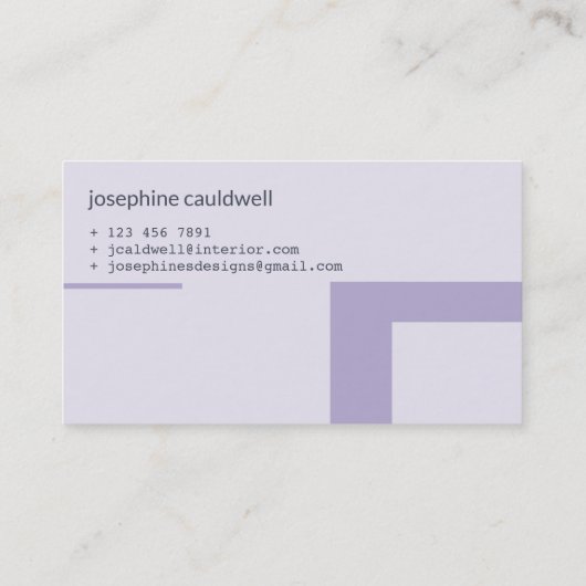 ダスクモダンキーマウヴとグレーツートーン 名刺 (裏面)