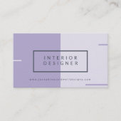 ダスクモダンキーマウヴとグレーツートーン 名刺 (正面)