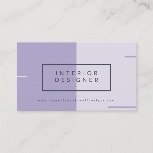 ダスクモダンキーマウヴとグレーツートーン 名刺 (正面)